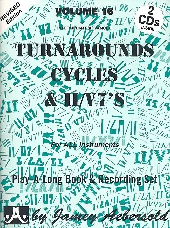 Cover: 9781562241711 | Turnarounds, Cycles &amp; II/V7s | Jazz Play-Along Vol.16 | Aebersold