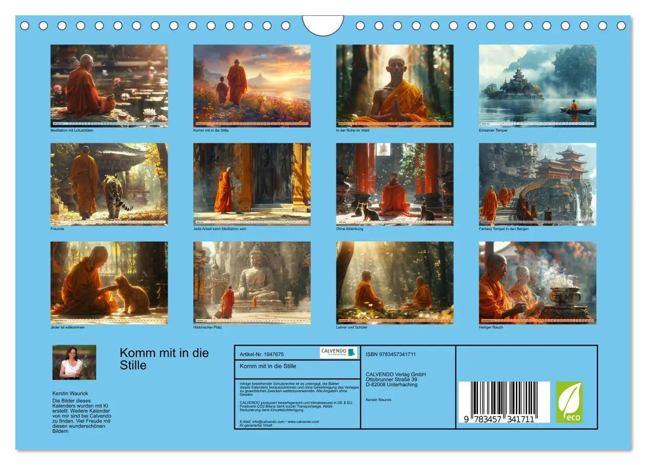 Bild: 9783457341711 | Komm mit in die Stille (Wandkalender 2026 DIN A4 quer), CALVENDO...
