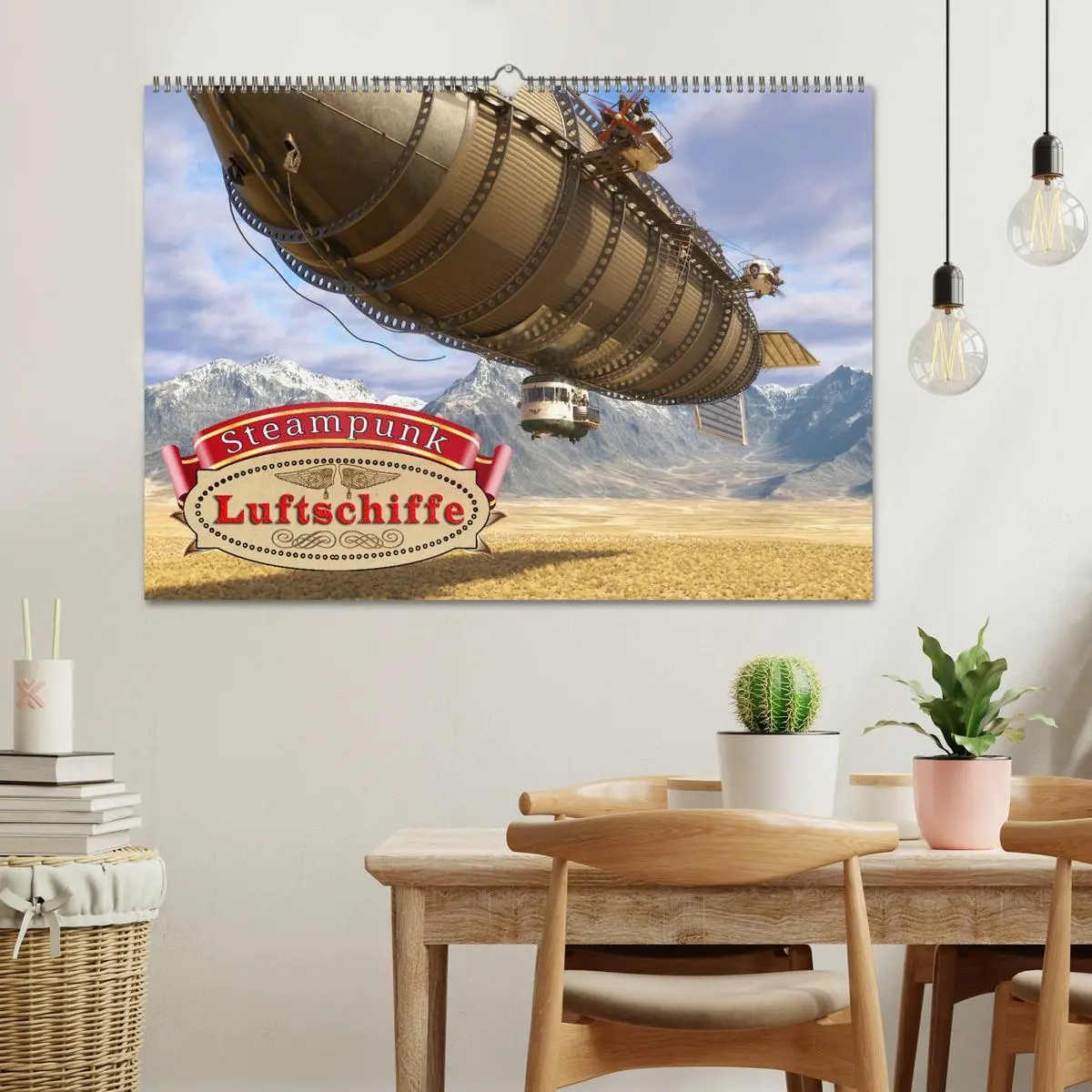 Bild: 9783457581711 | Steampunk Luftschiffe (Wandkalender 2026 DIN A2 quer), CALVENDO...