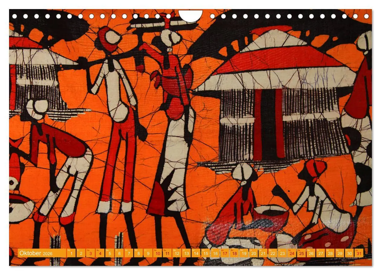 Bild: 9783457891711 | Farbenfrohes Afrika (Wandkalender 2026 DIN A4 quer), CALVENDO...