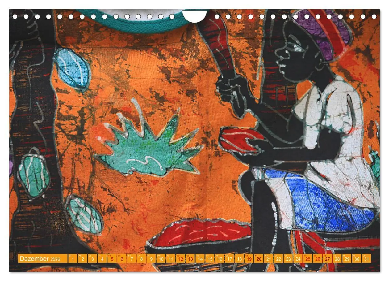 Bild: 9783457891711 | Farbenfrohes Afrika (Wandkalender 2026 DIN A4 quer), CALVENDO...