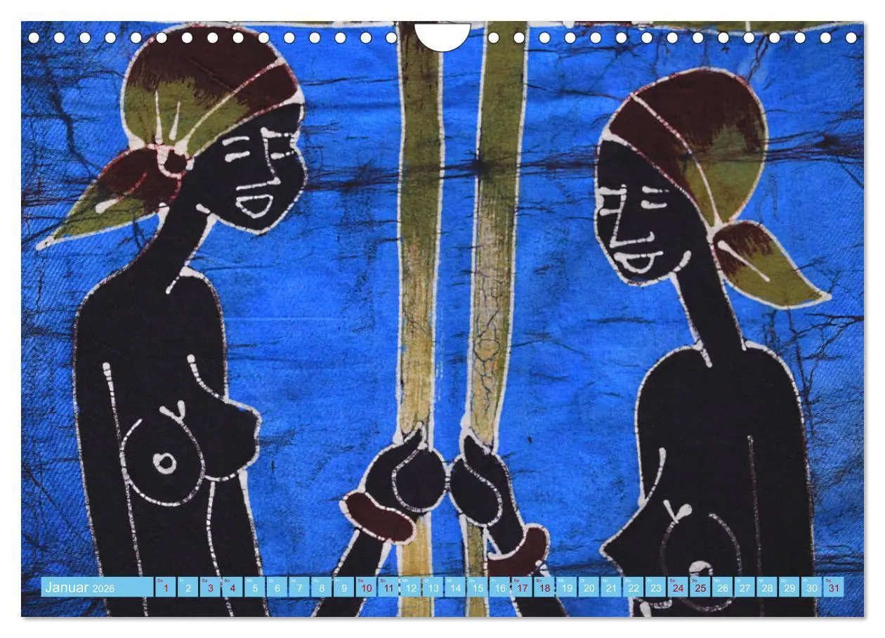 Bild: 9783457891711 | Farbenfrohes Afrika (Wandkalender 2026 DIN A4 quer), CALVENDO...