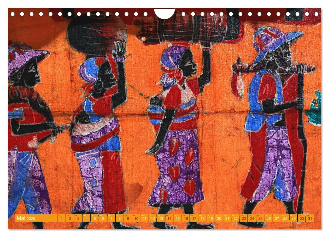 Bild: 9783457891711 | Farbenfrohes Afrika (Wandkalender 2026 DIN A4 quer), CALVENDO...