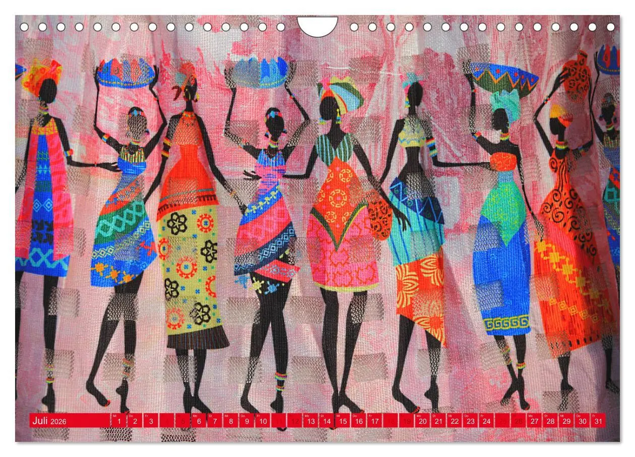Bild: 9783457891711 | Farbenfrohes Afrika (Wandkalender 2026 DIN A4 quer), CALVENDO...
