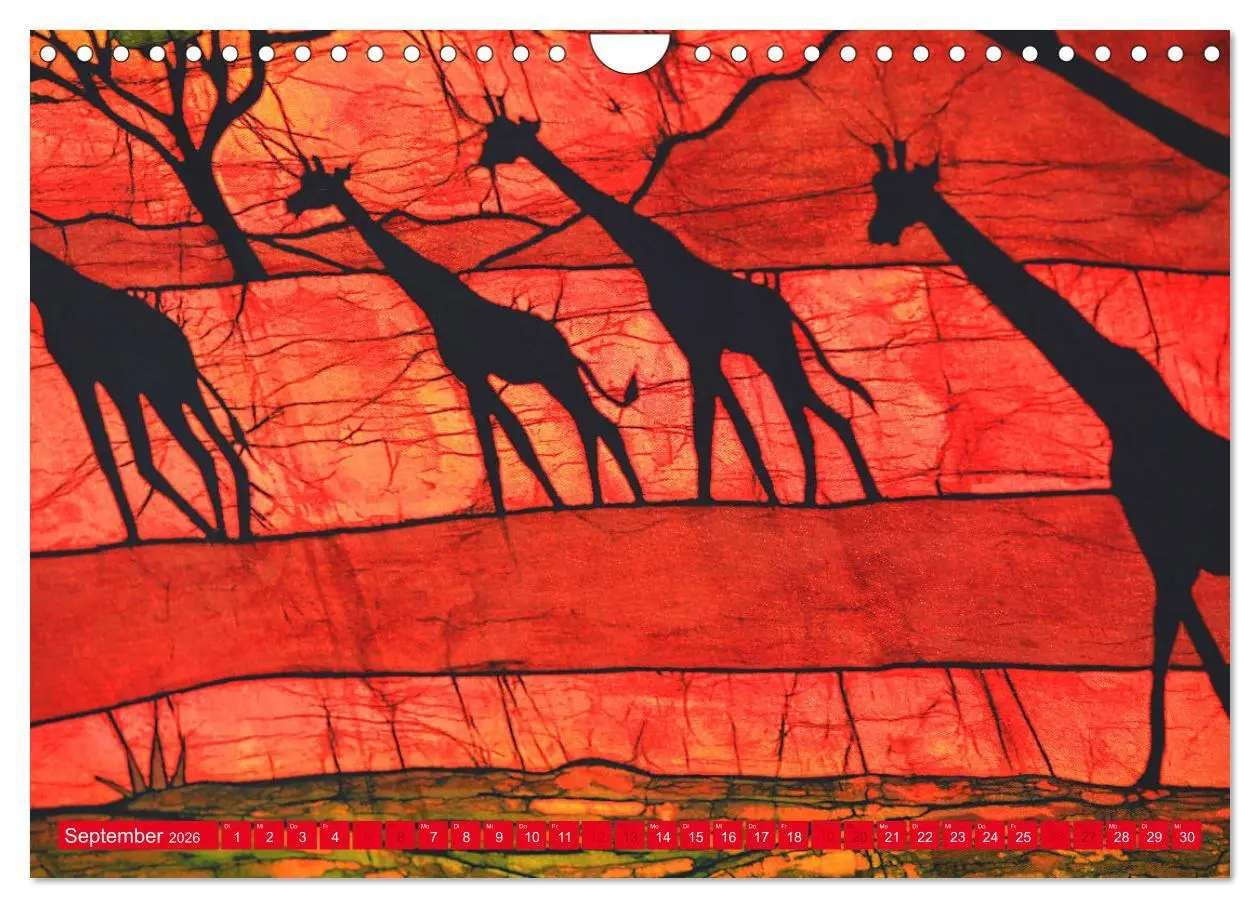 Bild: 9783457891711 | Farbenfrohes Afrika (Wandkalender 2026 DIN A4 quer), CALVENDO...