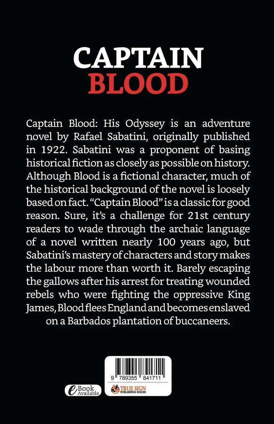 Rückseite: 9789355841711 | Captain Blood | Rafael Sabatini | Taschenbuch | Englisch | 2021