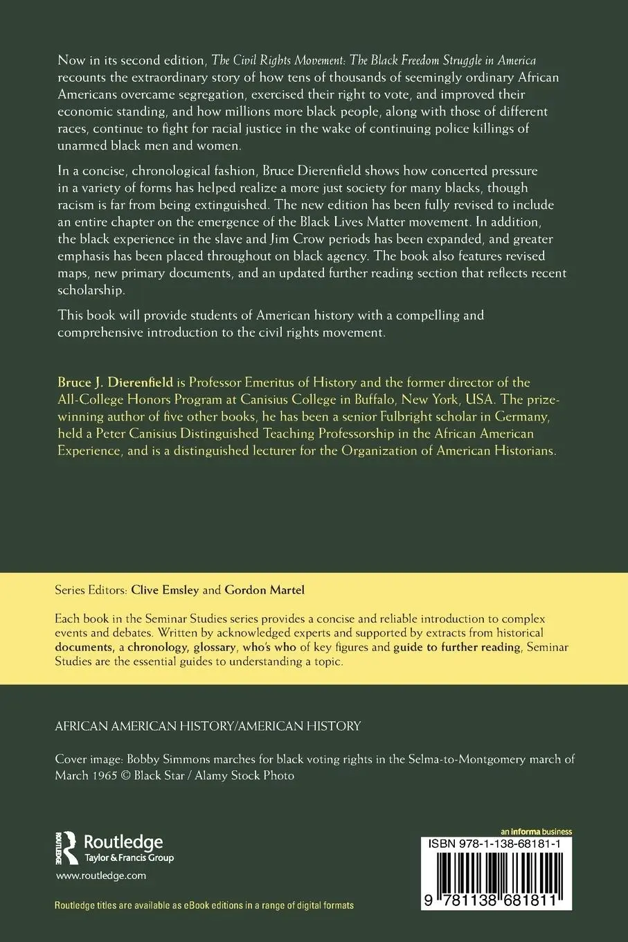 Rückseite: 9781138681811 | The Civil Rights Movement | The Black Freedom Struggle in America