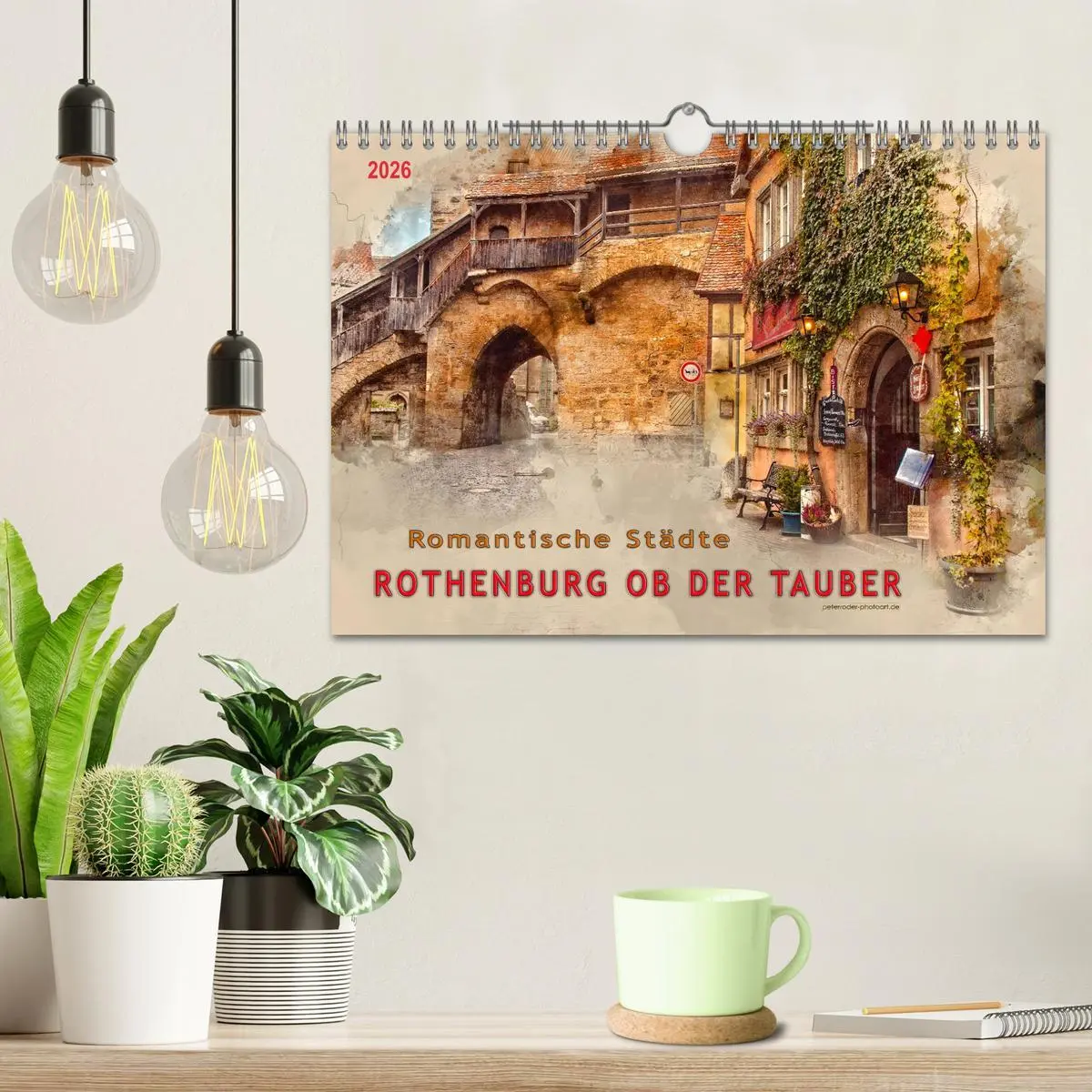 Bild: 9783457881811 | Romantische Städte - Rothenburg ob der Tauber (Wandkalender 2026...