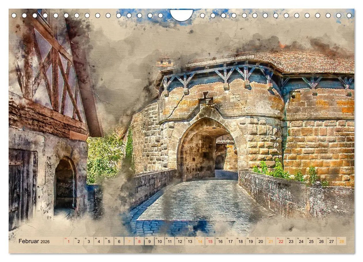 Bild: 9783457881811 | Romantische Städte - Rothenburg ob der Tauber (Wandkalender 2026...