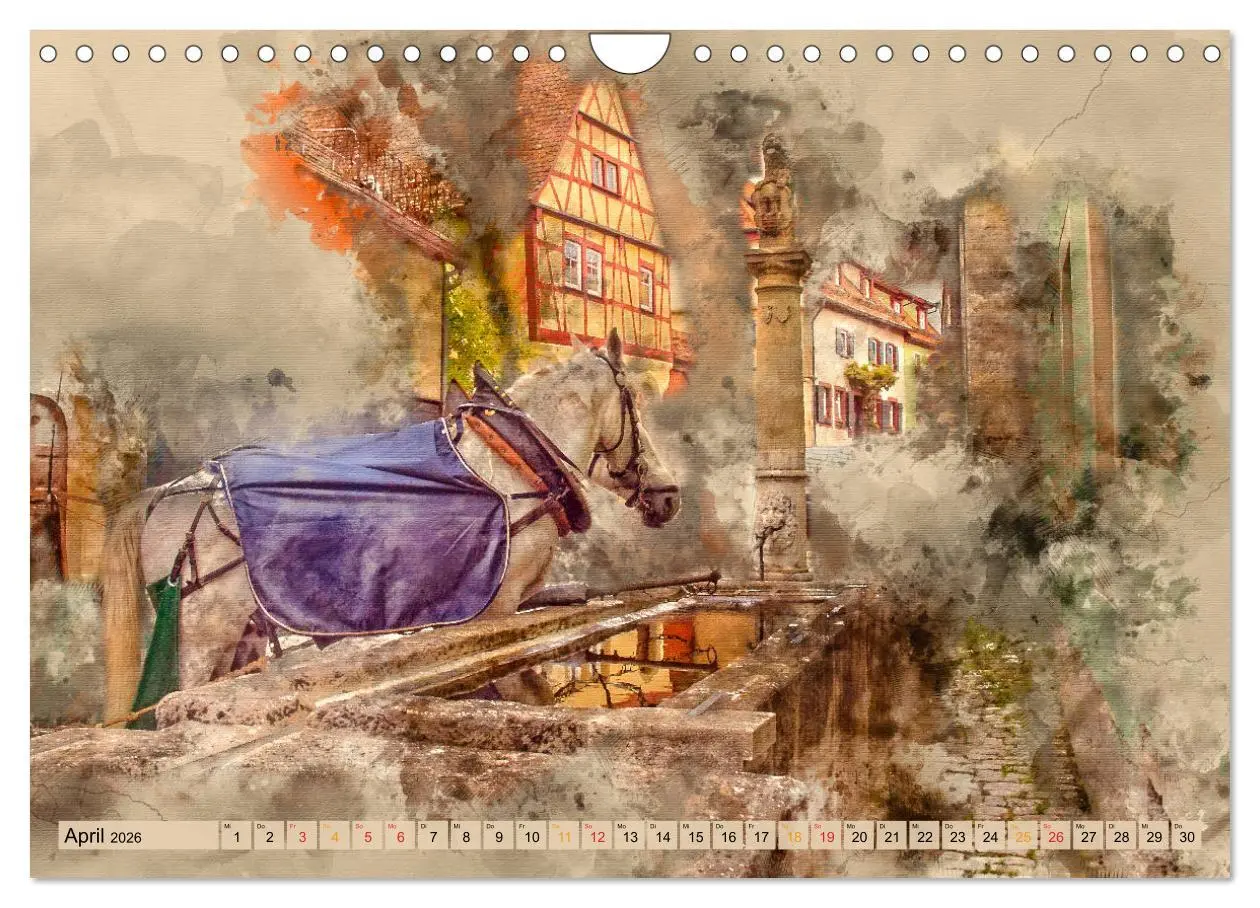Bild: 9783457881811 | Romantische Städte - Rothenburg ob der Tauber (Wandkalender 2026...