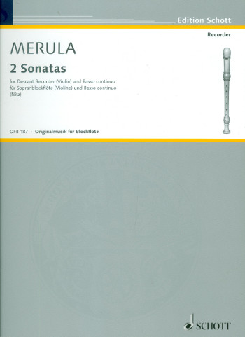 Cover: 9790001121811 | Sonaten(2) | Tarquinio Merula | Buch | Schott Music