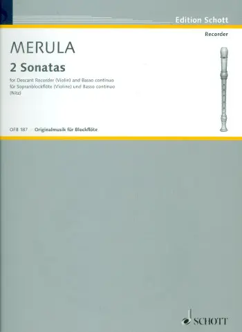 Cover: 9790001121811 | Sonaten(2) | Tarquinio Merula | Buch | Schott Music