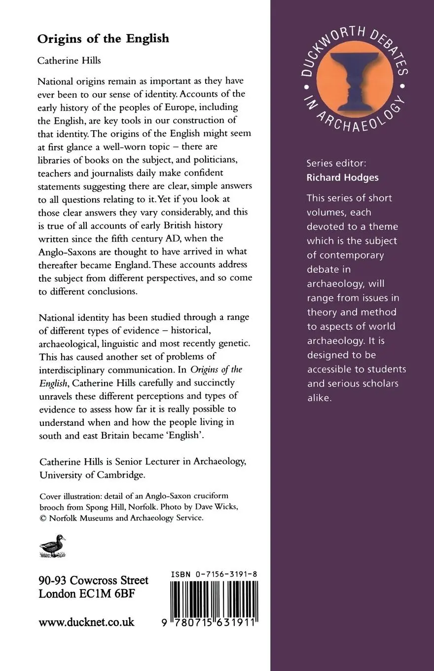 Rückseite: 9780715631911 | The Origins of the English | Catherine Hills | Taschenbuch | Englisch