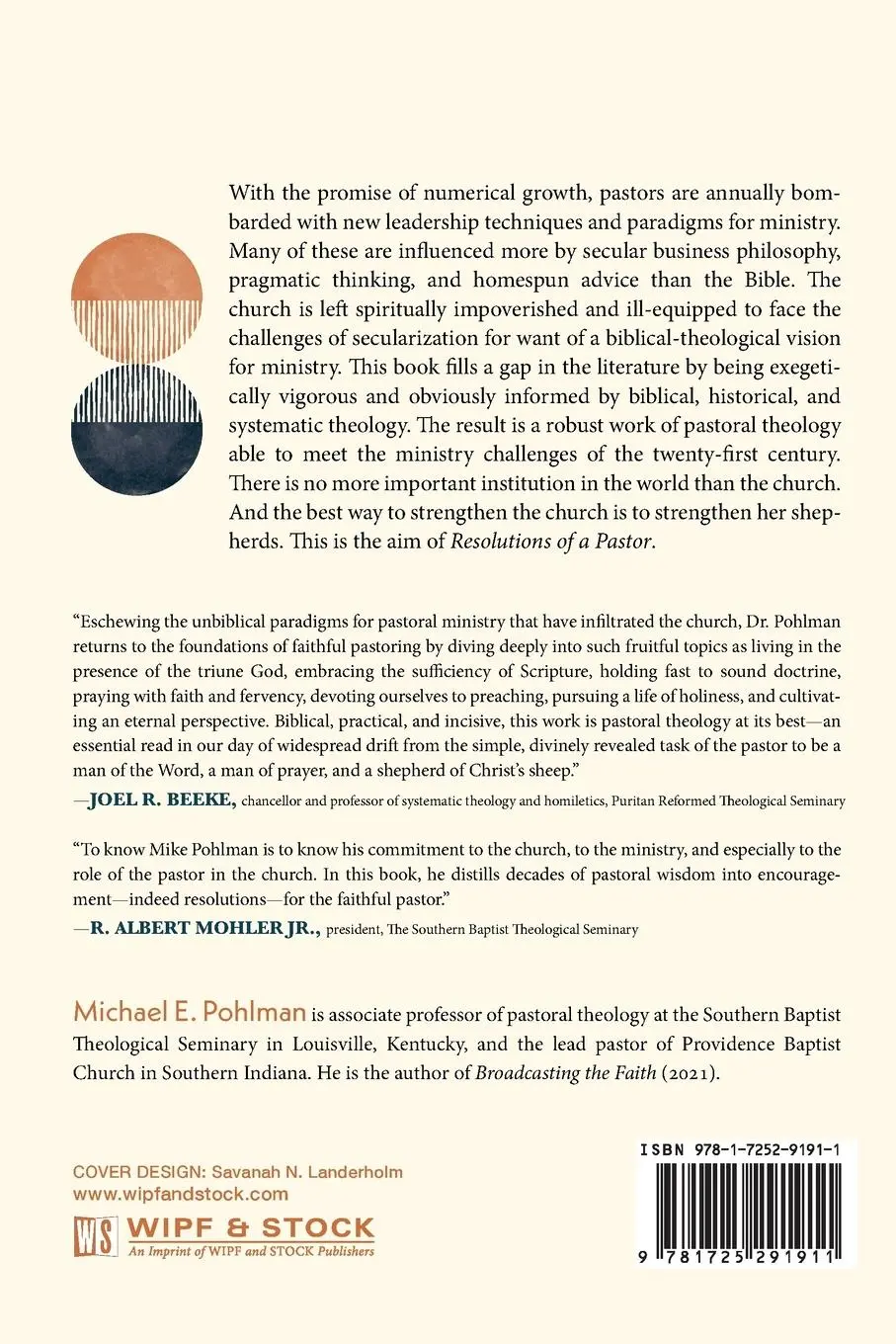 Rückseite: 9781725291911 | Resolutions of a Pastor | Michael E. Pohlman | Taschenbuch | Englisch