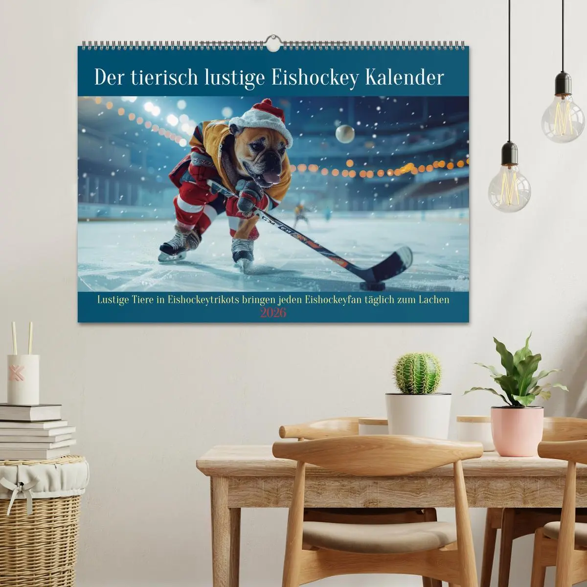 Bild: 9783457382011 | Der tierisch lustige Eishockey Kalender (Wandkalender 2026 DIN A2...