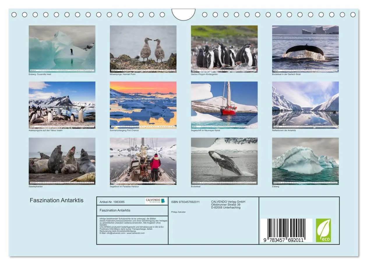 Bild: 9783457692011 | Faszination Antarktis (Wandkalender 2026 DIN A4 quer), CALVENDO...