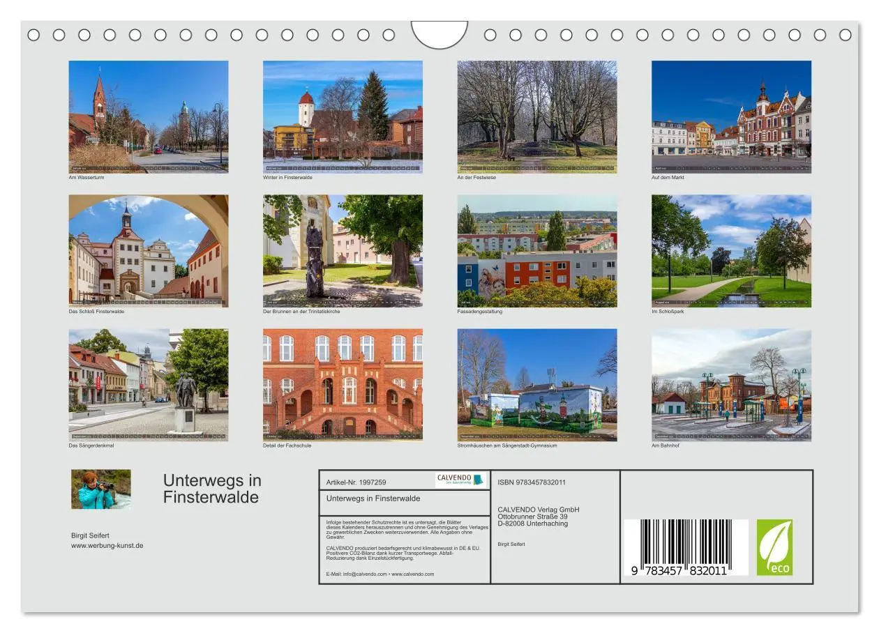 Bild: 9783457832011 | Unterwegs in Finsterwalde (Wandkalender 2026 DIN A4 quer), CALVENDO...