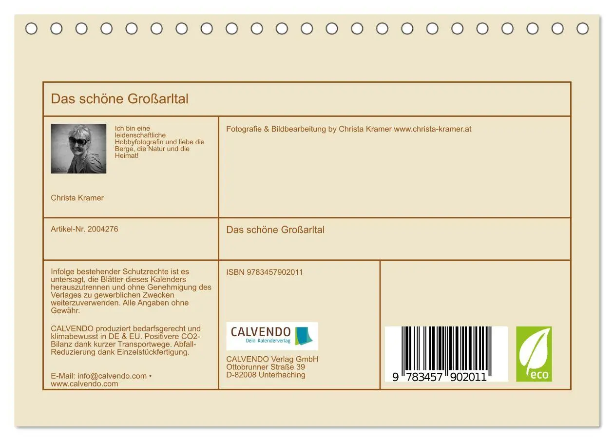 Bild: 9783457902011 | Das schöne Großarltal (Tischkalender 2026 DIN A5 quer), CALVENDO...