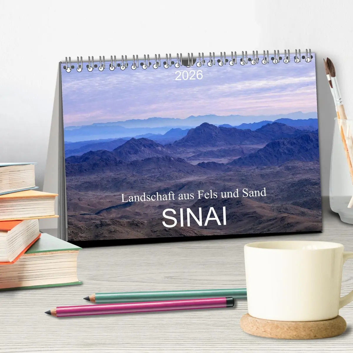 Bild: 9783516092011 | Sinai - Landschaft aus Fels und Sand (Tischkalender 2026 DIN A5...