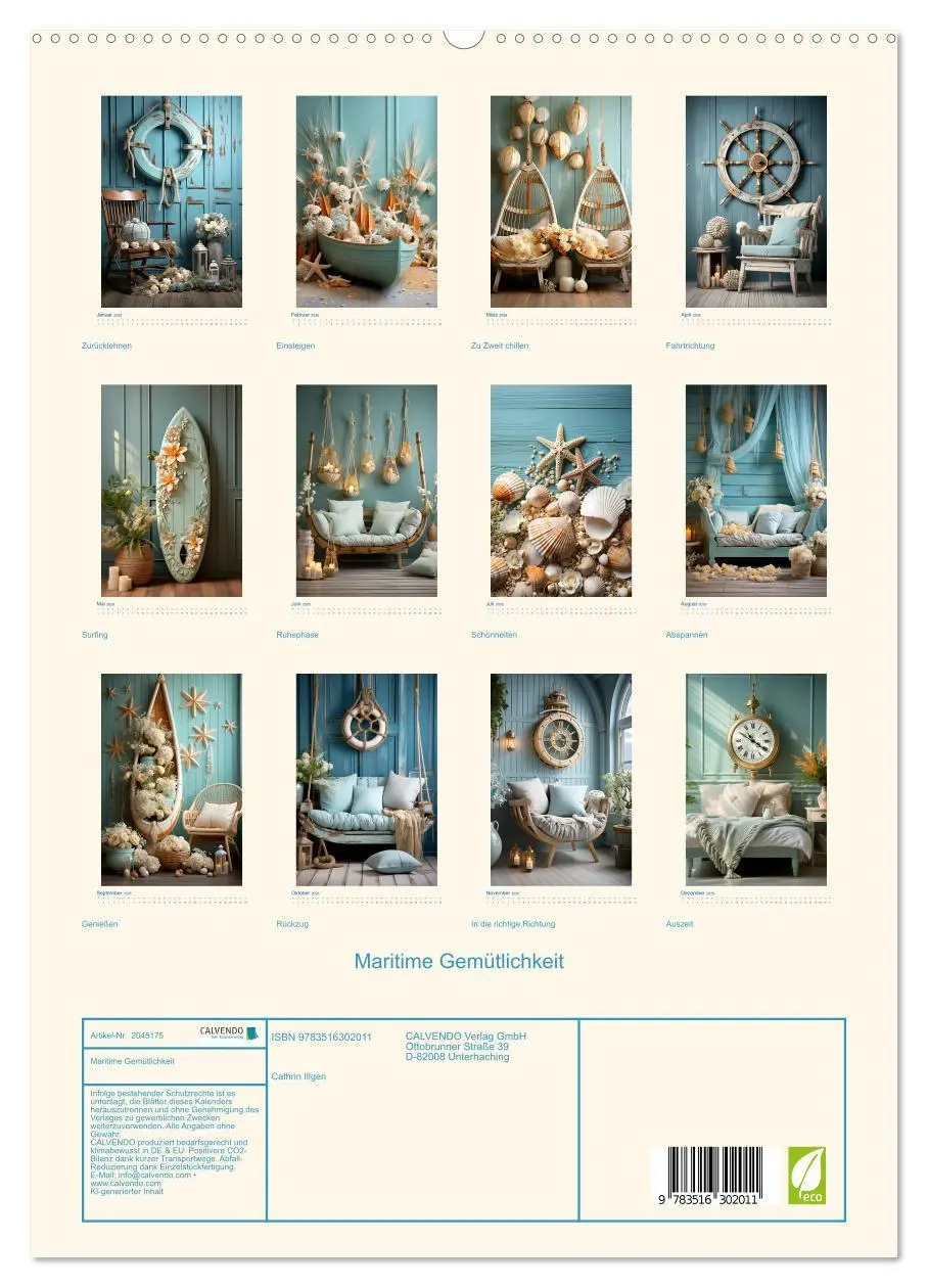 Bild: 9783516302011 | Maritime Gemütlichkeit (hochwertiger Premium Wandkalender 2026 DIN...