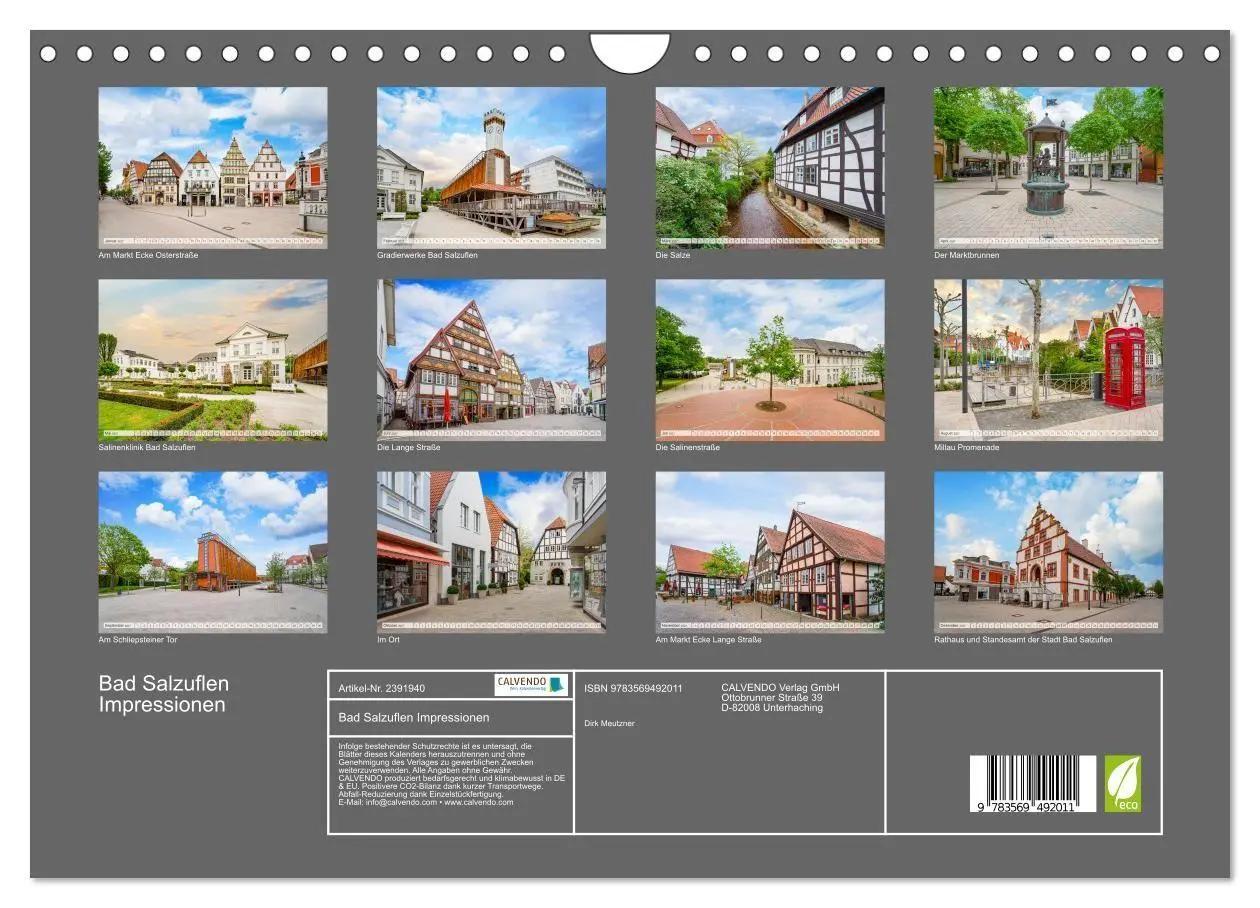 Bild: 9783569492011 | Bad Salzuflen Impressionen (Wandkalender 2027 DIN A4 quer),...