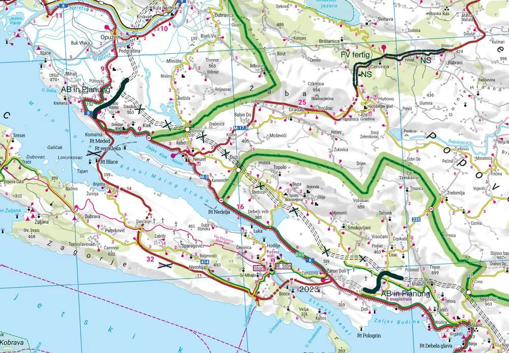 Bild: 9783707922011 | Kroatien Küste, Straßen- und Freizeitkarte 1:200.000, freytag &amp; berndt