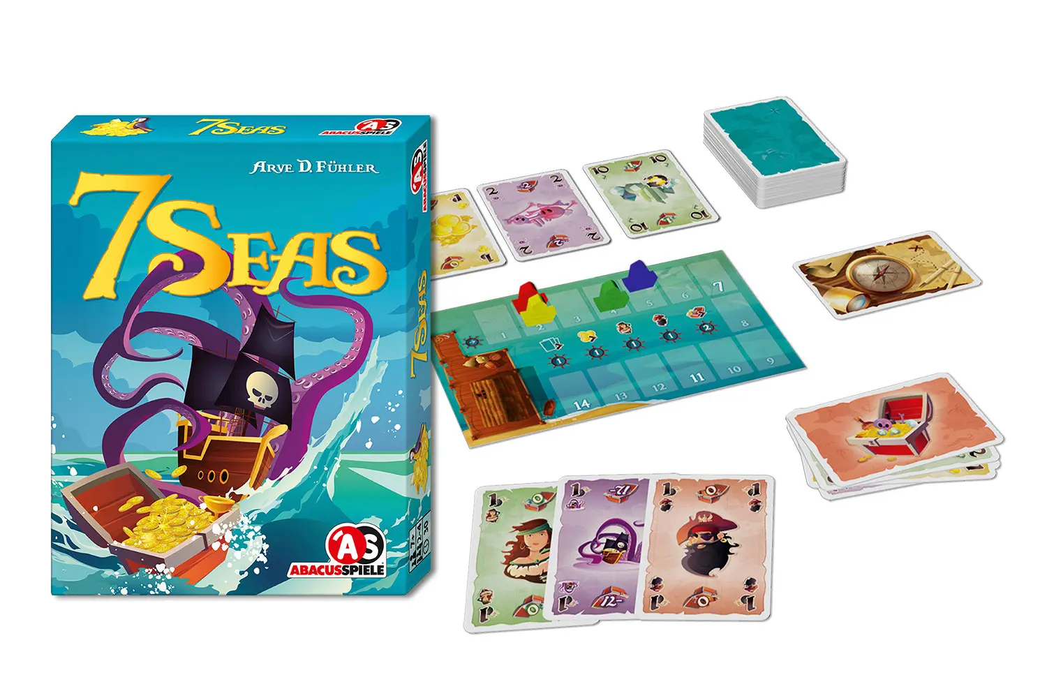 Bild: 4011898082111 | 7 Seas (Spiel) | Arve Fühler | Spiel | In Spielebox | Brettspiel