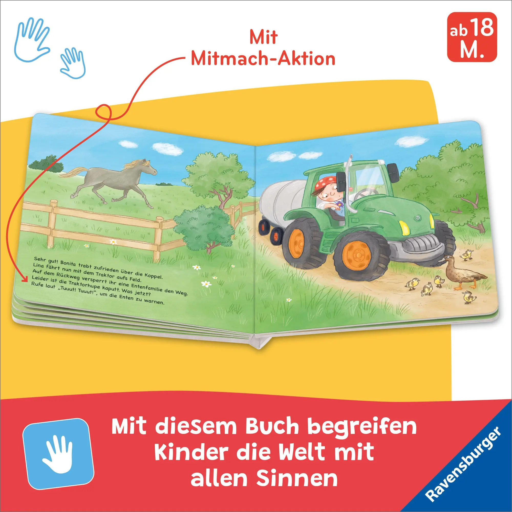 Bild: 9783473422111 | Fahr mit dem Traktor! Mein Bauernhof-Mitmachbuch | Bernd Penners