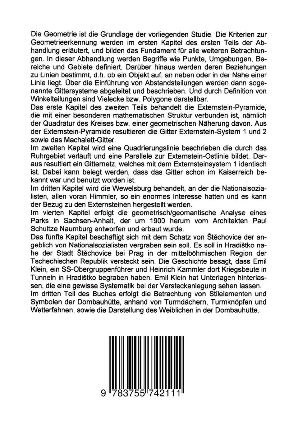 Rückseite: 9783755742111 | Geomantische Geometrie | Geometriebestimmung in Landschaften | Buch