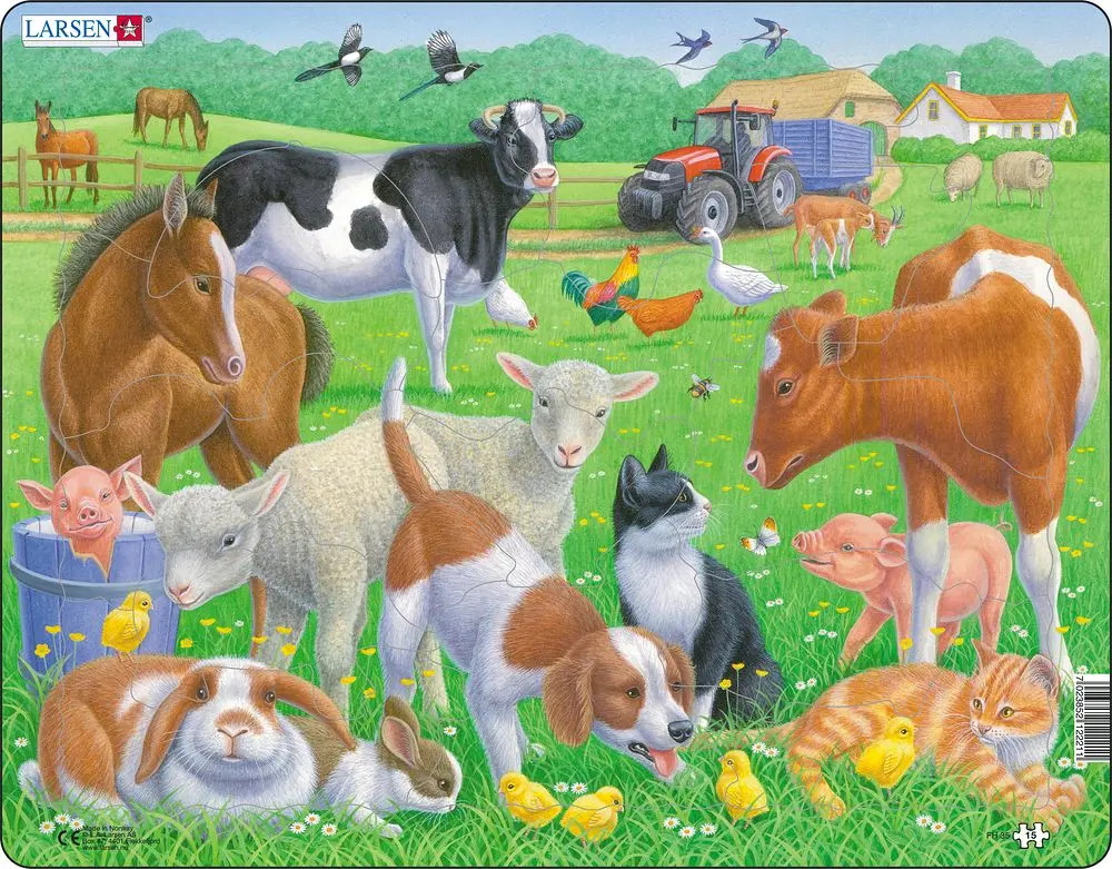 Cover: 7023852122211 | Puzzle - Tiere auf dem Bauernhof | Puzzle | 2018 | Larsen