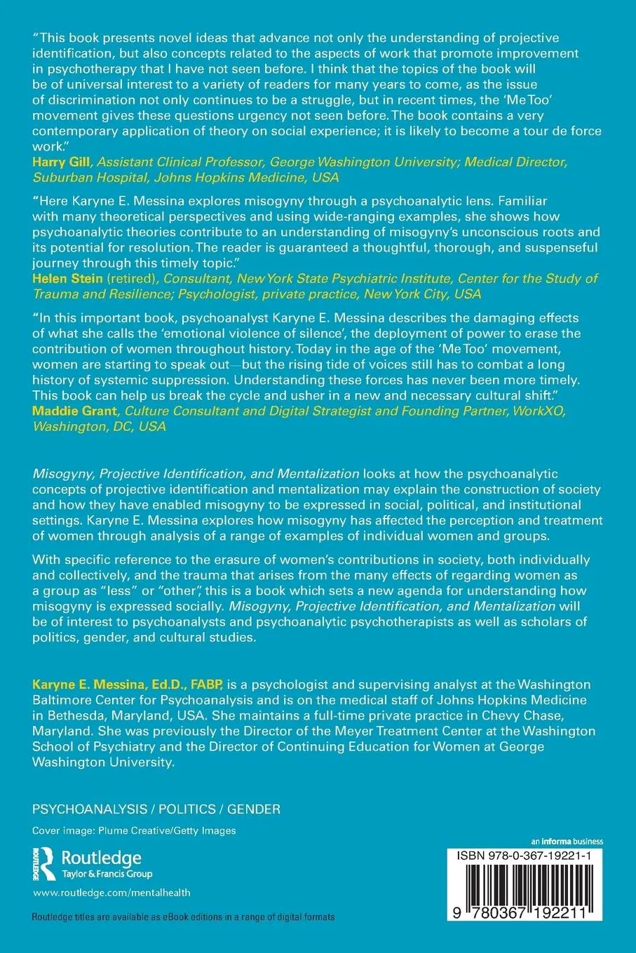 Rückseite: 9780367192211 | Misogyny, Projective Identification, and Mentalization | Messina