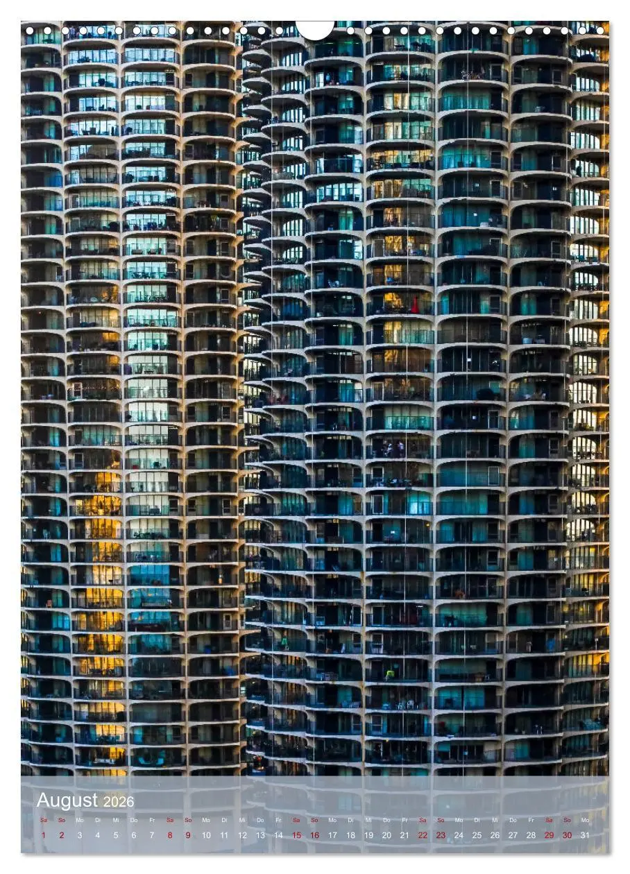 Bild: 9783516382211 | Architektur Facetten Chicago 2026 (Wandkalender 2026 DIN A3 hoch),...