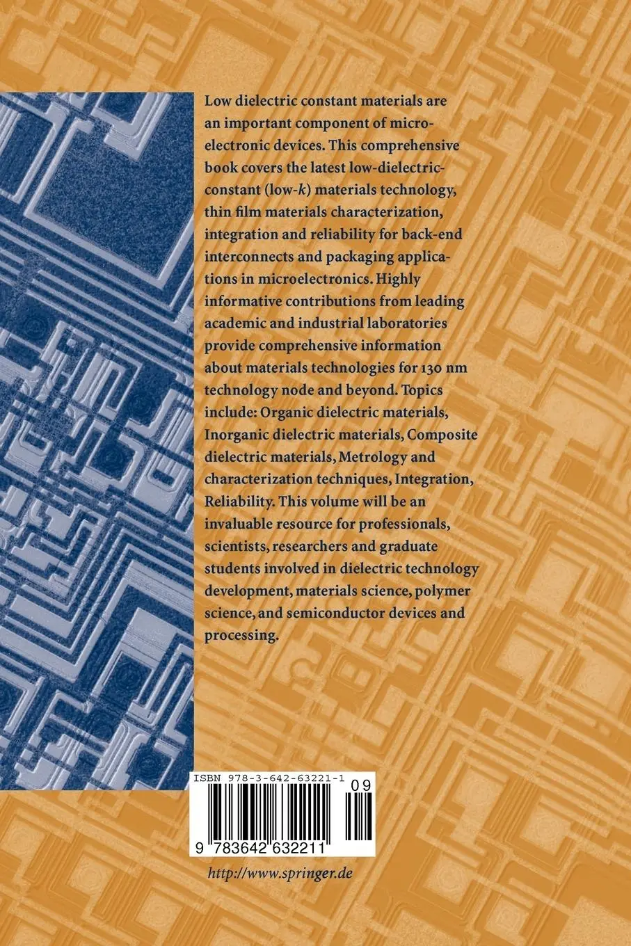 Rückseite: 9783642632211 | Low Dielectric Constant Materials for IC Applications | Ho (u. a.)