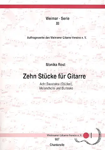 Cover: 9783890442211 | 10 Stücke für Gitarre | Monika Rost | Chanterelle Verlag