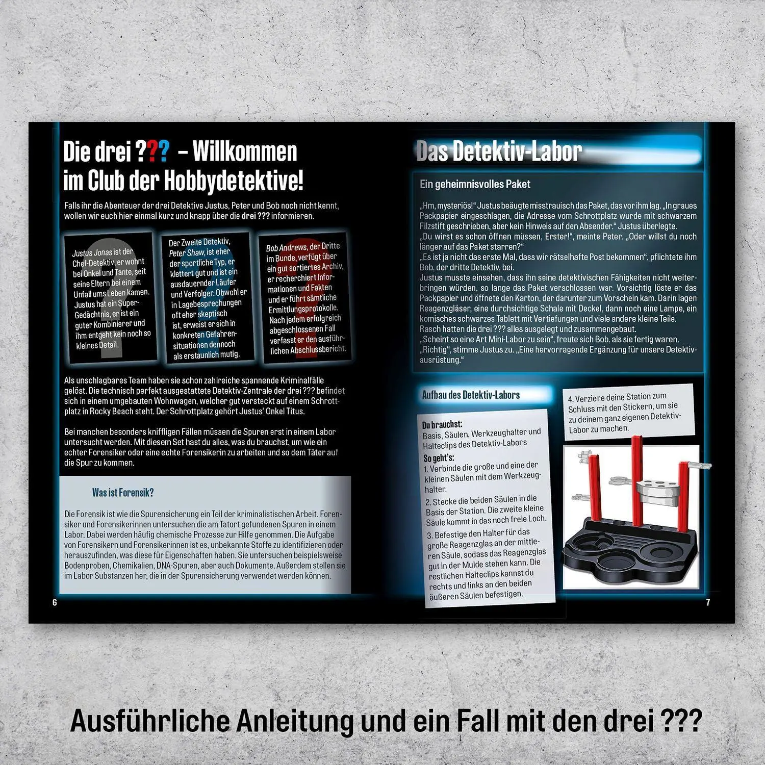 Bild: 4002051632311 | Die drei ??? Detektiv-Labor | Detektiv-Set | Spiel | Brettspiel | 2022