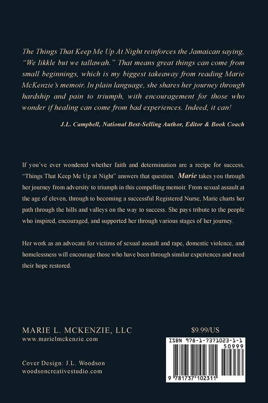 Rückseite: 9781737102311 | Things That Keep Me Up at Night | Marie McKenzie | Taschenbuch | 2021