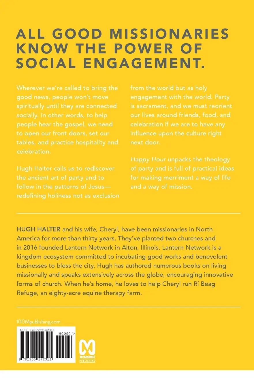 Rückseite: 9781955142311 | Happy Hour | Etiquette and Advice on Holy Merriment | Hugh Halter