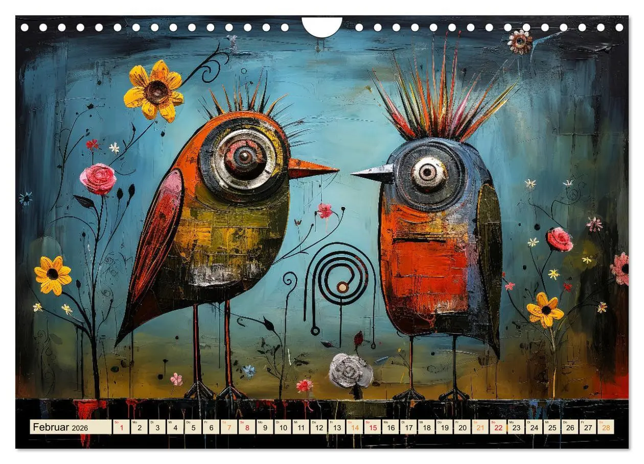 Bild: 9783457352311 | Vögel - ein schöner Tag (Wandkalender 2026 DIN A4 quer), CALVENDO...