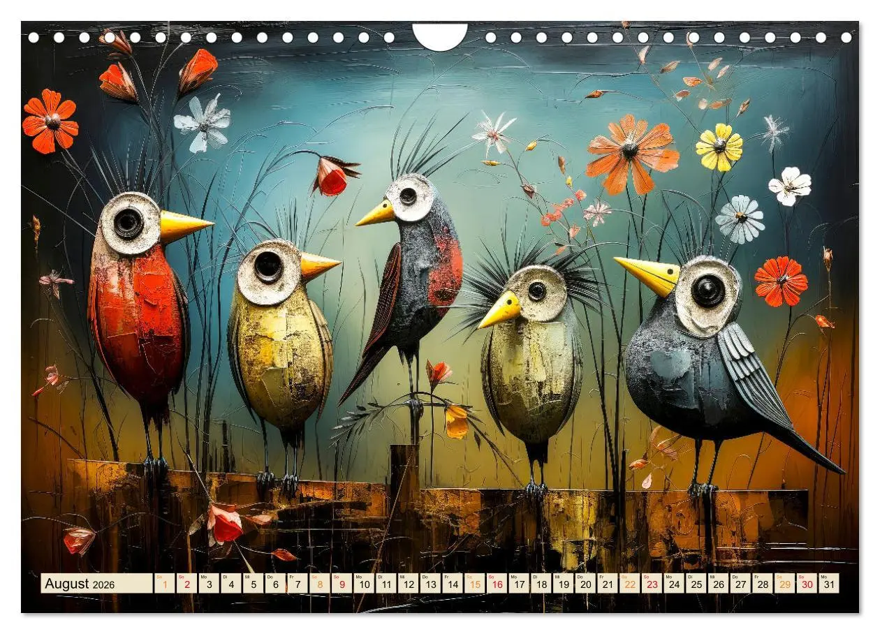 Bild: 9783457352311 | Vögel - ein schöner Tag (Wandkalender 2026 DIN A4 quer), CALVENDO...
