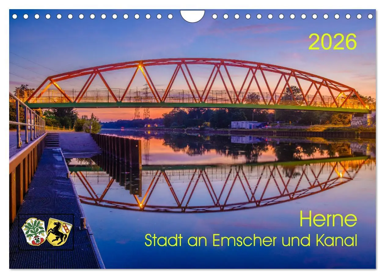 Cover: 9783457592311 | Herne: Stadt an Emscher und Kanal (Wandkalender 2026 DIN A4 quer),...
