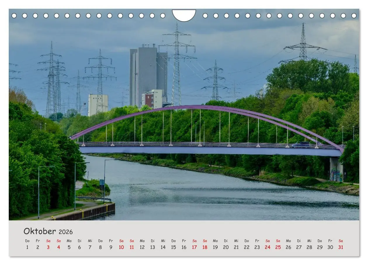 Bild: 9783457592311 | Herne: Stadt an Emscher und Kanal (Wandkalender 2026 DIN A4 quer),...