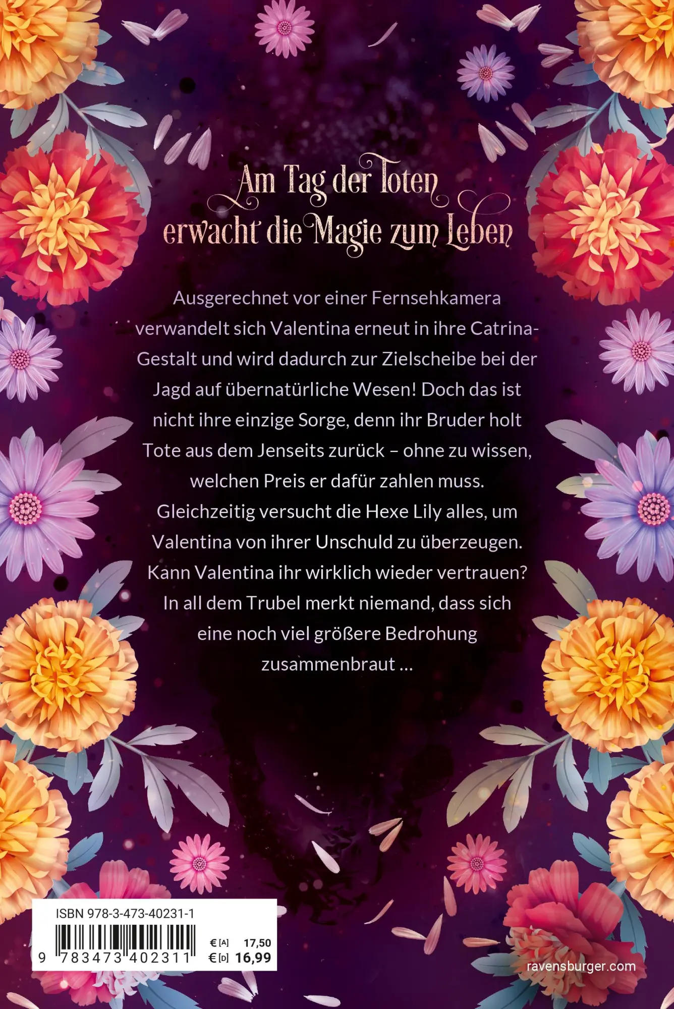 Rückseite: 9783473402311 | Flowers &amp; Bones, Band 2 - Kuss der Catrina | Sandra Grauer | Buch