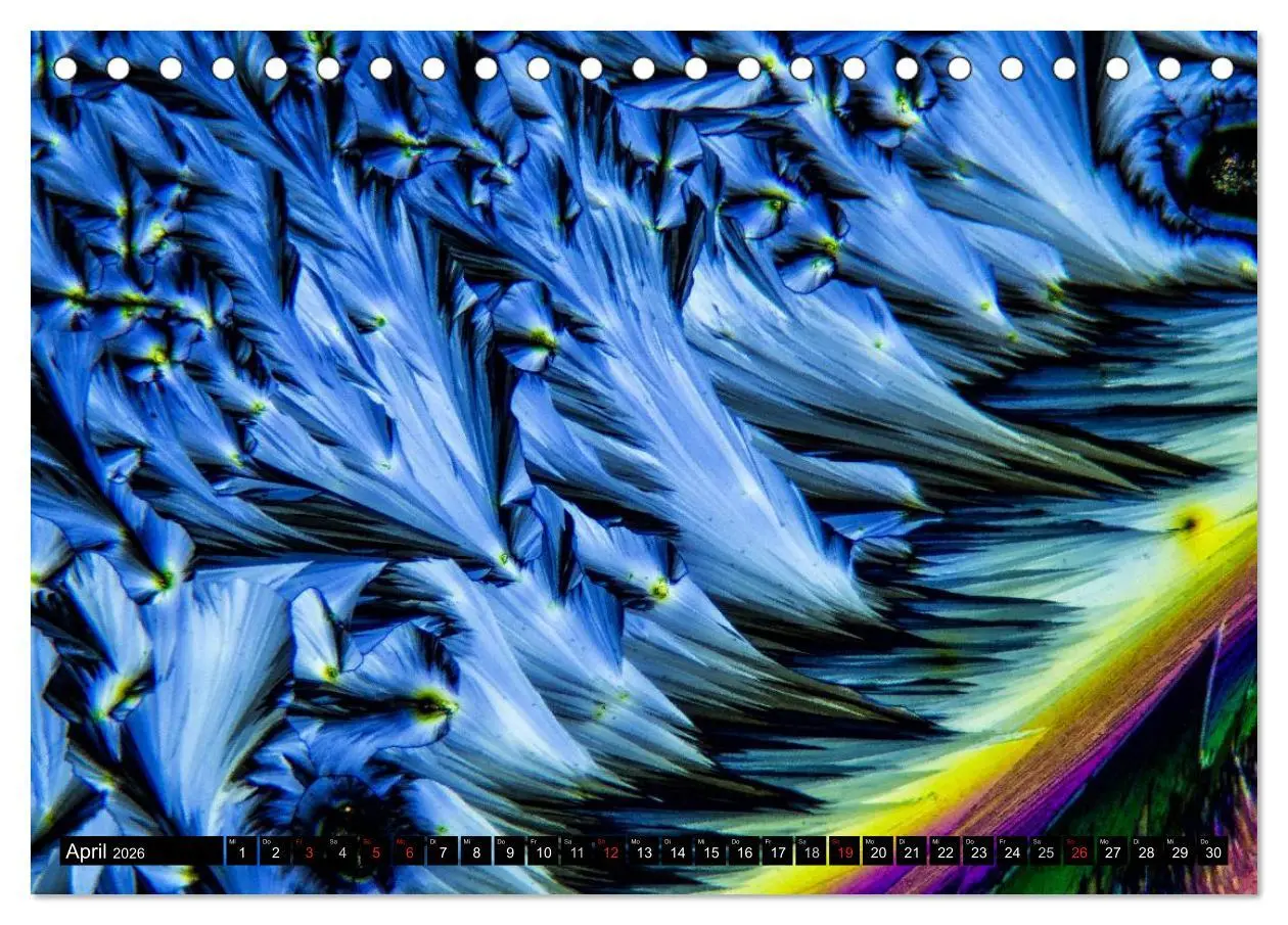 Bild: 9783516062311 | Mikrokristalle in polarisiertem Licht (Tischkalender 2026 DIN A5...
