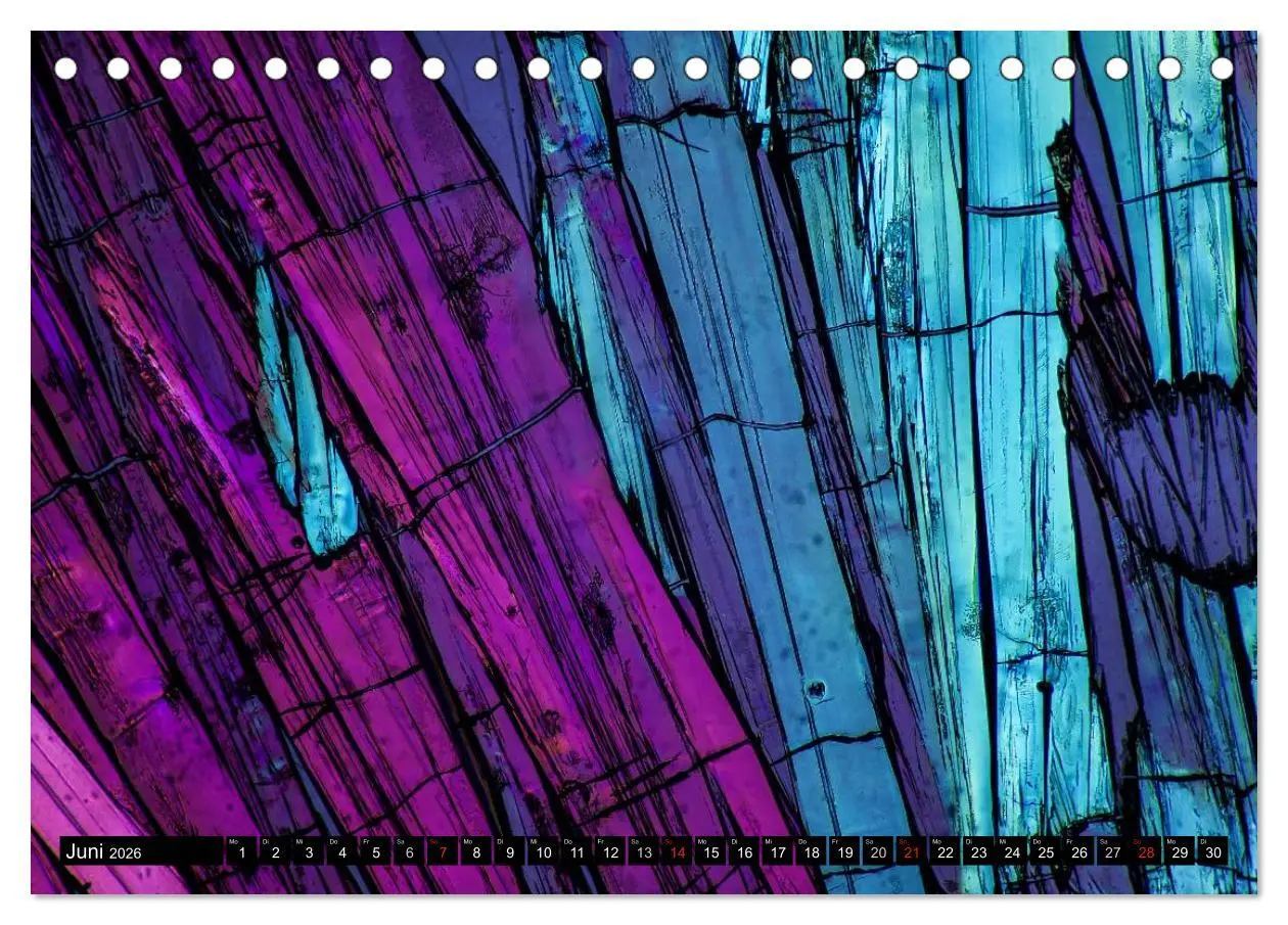 Bild: 9783516062311 | Mikrokristalle in polarisiertem Licht (Tischkalender 2026 DIN A5...