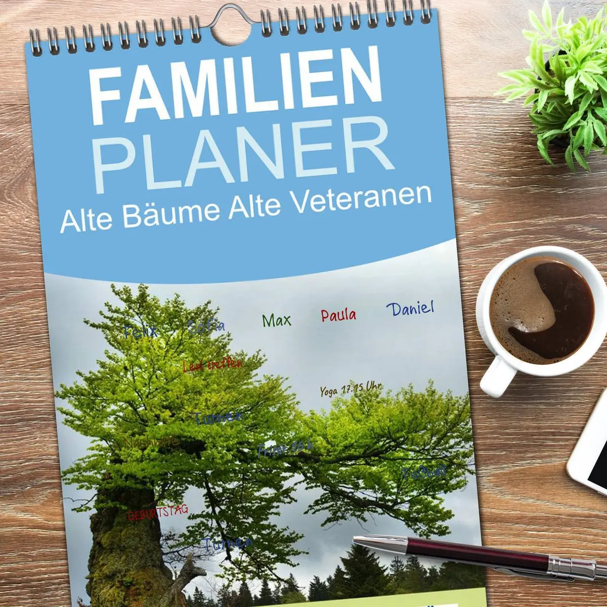 Bild: 9783516512311 | Familienplaner 2026 - Alte Bäume Alte Veteranen mit 5 Spalten...
