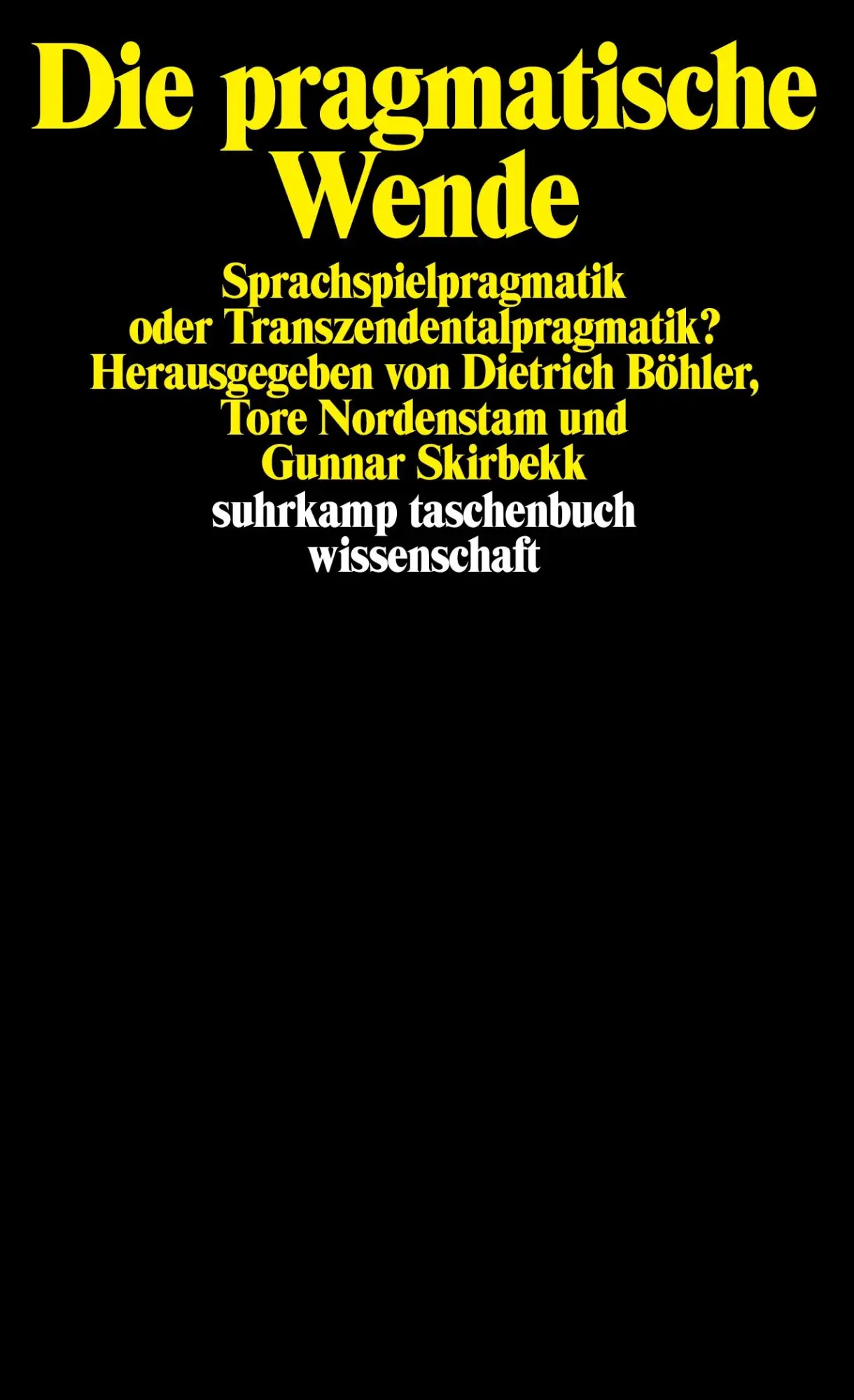 Cover: 9783518282311 | Die pragmatische Wende | Gunnar Skirbekk (u. a.) | Taschenbuch | 1987