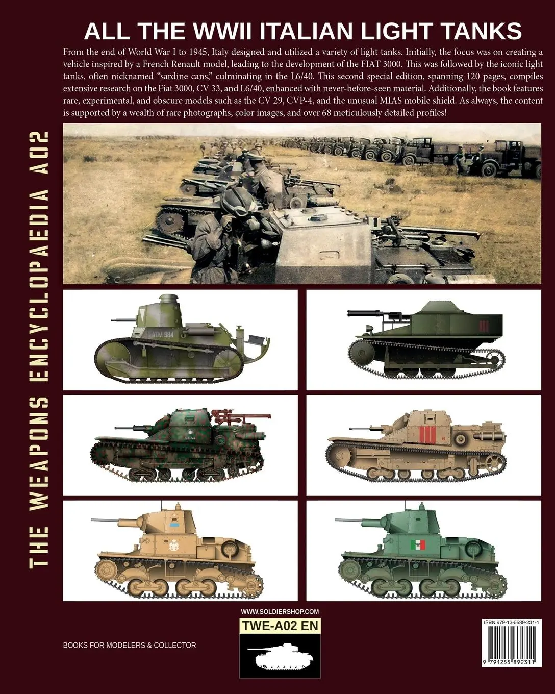 Rückseite: 9791255892311 | Italian light tanks WWII | Luca Stefano Cristini | Taschenbuch | 2025