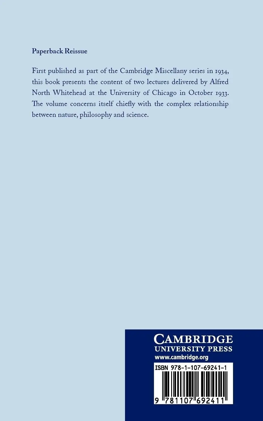 Rückseite: 9781107692411 | Nature and Life | Alfred North Whitehead (u. a.) | Taschenbuch | 2012