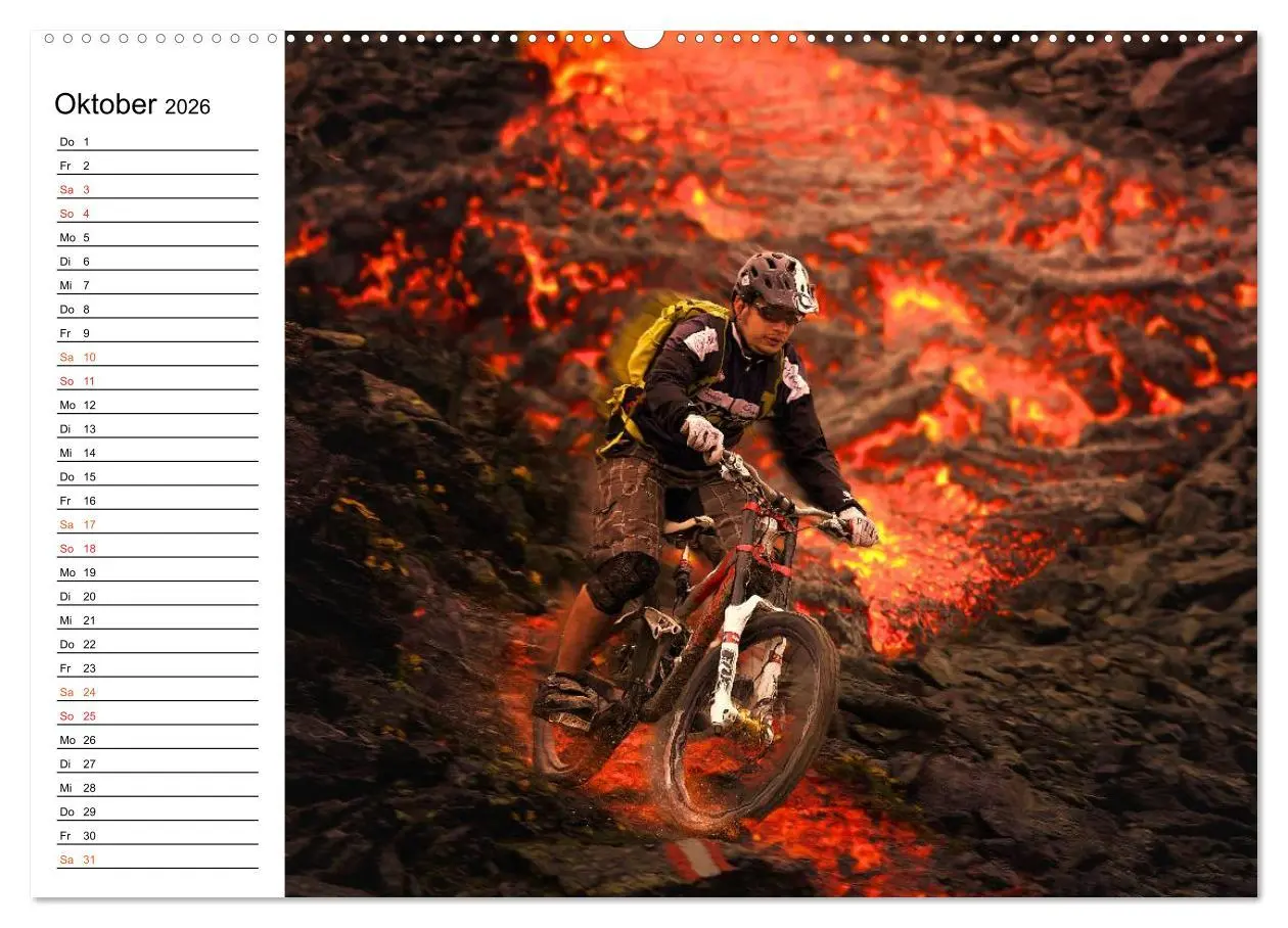 Bild: 9783457962411 | Mountainbike Trails (Wandkalender 2026 DIN A2 quer), CALVENDO...
