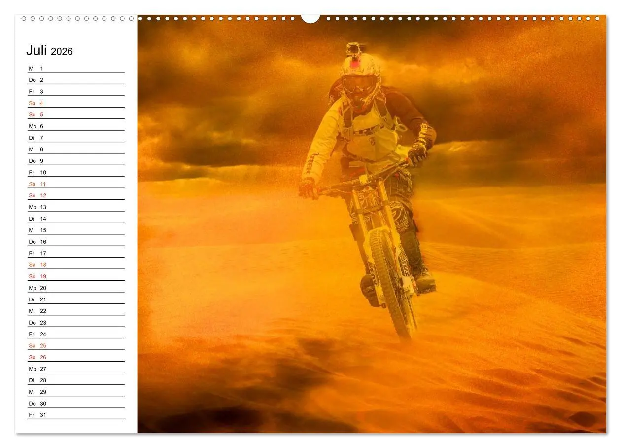 Bild: 9783457962411 | Mountainbike Trails (Wandkalender 2026 DIN A2 quer), CALVENDO...